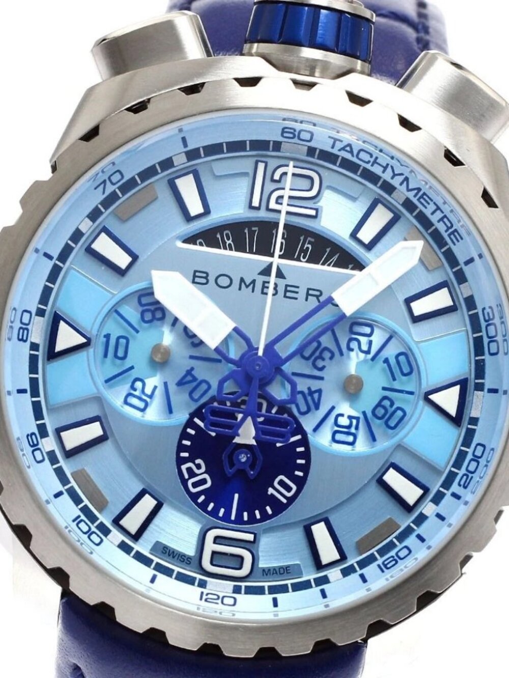 BOMBERG BOLT-68 BS45CHSS.050-7.3 Chronograph Date Ice Quartz Men's Watch_881520